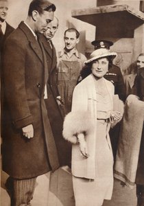 King George VI and Queen Elizabeth Leaving a Rehearsal from Their Coronation