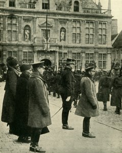 King George V at Furnes, Belgium, First World War, 4 December 1914 by Unbekannt