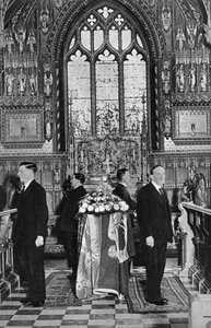 King George V lying in state, Church of St Mary Magdalene, Sandringham, Norfolk