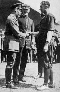 King George V Receiving an American Soldier Who Had Been Playing Baseball