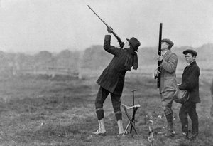 King Manuel II of Portugal Shooting at Windsor, Berkshire