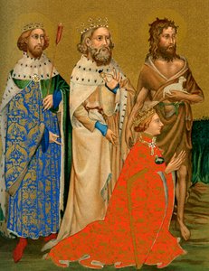 King Richard II of England and His Patron Saints, 14th Century by Unbekannt