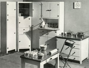 Kitchen furniture by Heals, London, 1937 by Unbekannt