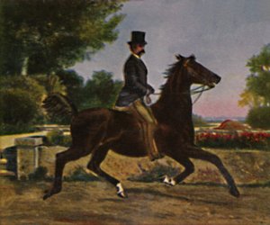 King Humbert I of Italy - Painting by Palizzi