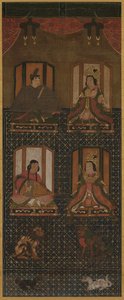 Koya Myojin Mandala of the Four Deities of Mt. Koya by Unbekannt