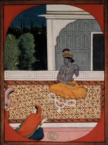 Krishna discards his garland by Unbekannt