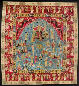 Carpet - so-called Persian Carpet (Safavid Appliqué Wall Carpet) by Unbekannt