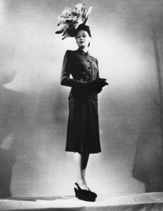 The Chic Woman, outfit by the French fashion designer Jacques Fath, Paris, January 1943