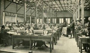 Lady Clerks Tabulating the American Census Returns by Unbekannt
