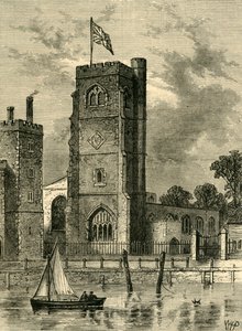 Lambeth Church 1825, c1878 by Unbekannt