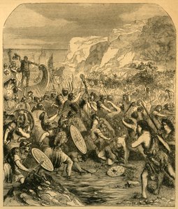 Landing of Julius Caesar by Unbekannt