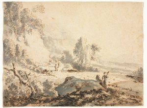 Landscape, 18th century by Unbekannt