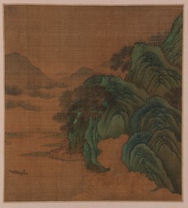 Landscape: hills, valley, and stream, Possibly Ming dynasty, 1368-1644 by Unbekannt
