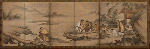 Landscape: The Seven Sages of the Bamboo Grove
