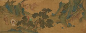 Landscape with Daoist Immortals in the Mountains by Unbekannt