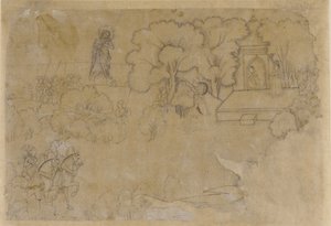 Landscape with a Figure of the Virgin Mary by Unbekannt