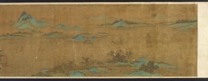 Landscape with palaces, Ming dynasty by Unbekannt