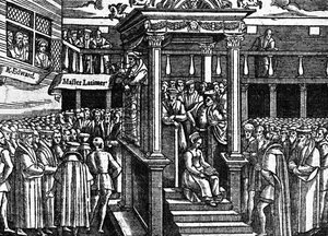 Latimer Preaching Before King Edward VI by Unbekannt
