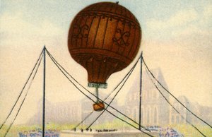 Launch of the Montgolfier Brothers balloon, June 1783
