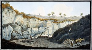 Lava strata from Mount Vesuvius, Kingdom of Naples, c 1767