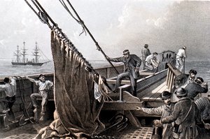 Laying the Transatlantic Telegraph Cable by Unbekannt