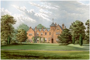 Lea, Lincolnshire, home of Baronet Anderson, c1880