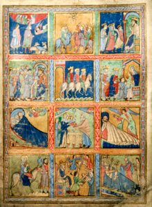Leaf for a Psalter, Canterbury Christ Church, c1155-1160 by Unbekannt