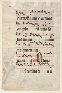 Leaf from an Antiphonary: Text verso, c. 1480