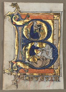 Leaves Excised from a Psalter seven by Unbekannt
