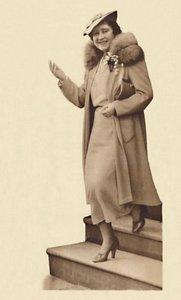 Leaving No. 3 Belgrave Square, for the christening of Princess Alexandra February 9, 1937