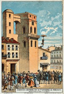 Lenormand Jumps from the Tower of the Montpellier Observatory