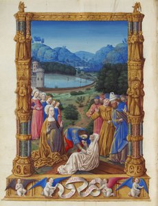 Les Très Riches Heures du Duc de Berry, Folio 133v - The Revealing of the True Cross by Unbekannt