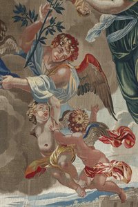 Life of the Virgin: The Coronation of the Virgin (Detail of Angels) by Unbekannt