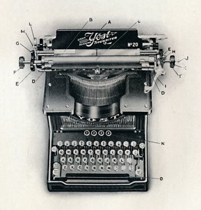 Light Running Yost Typewriter by Unbekannt