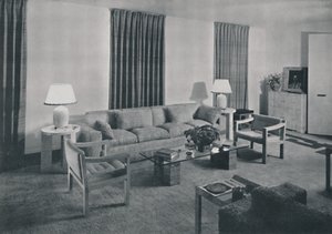 Living room in the apartment of Samuel A. Marx