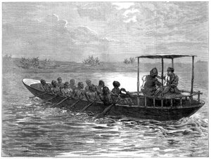 Livingstone and Stanley going from Ujiji to the Rusizi River