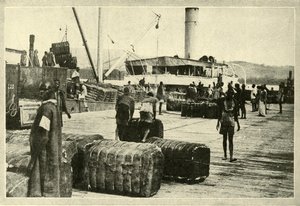 Loading a Cargo of Cotton, c1948 by Unbekannt