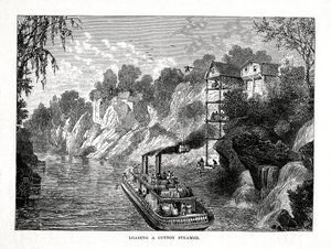 Loading a Cotton Steamer, 1877 by Unbekannt