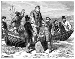 Louis Philippe arrives at Newhaven, 1848