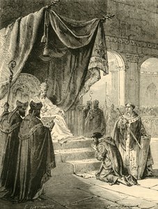 Louis the Pious Doing Penance for Treatment of his Nephew, Bernard by Unbekannt
