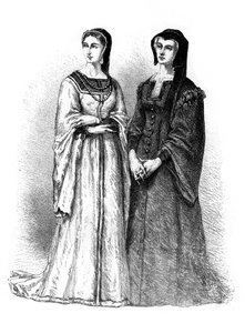 Louise de Savoie and Marguerite de Valois by Unbekannt
