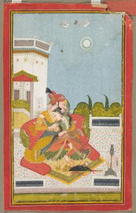 Lovers Embracing Raga Malkaus by Unbekannt