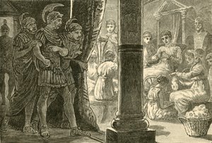 Lucretia Among Her Maidens, 1890 by Unbekannt