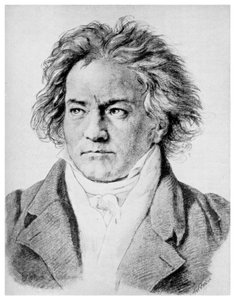 Ludwig von Beethoven, German composer, c1818-1822 by Unbekannt