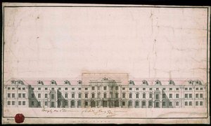 Ludwigsburg Palace. Facade Design of the North Wing by Unbekannt