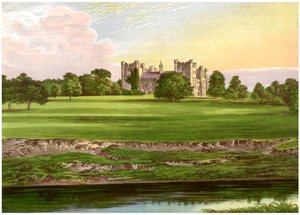 Lumley Castle, County Durham, home of the Earl of Scarbrough, c1880 by Unbekannt