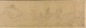 Luohans Crossing the Sea by Unbekannt