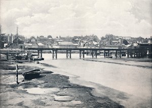 Lymington - The Bridge and the Town, From the River, 1895 by Unbekannt
