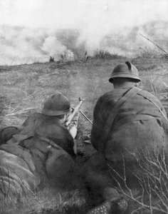 Machine Gunners at the Edge of Hangard Wood, Picardy, France, 28 April 1918, 1926