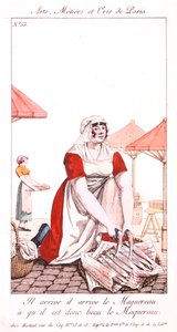 Mackerel seller, 1826 by Unbekannt